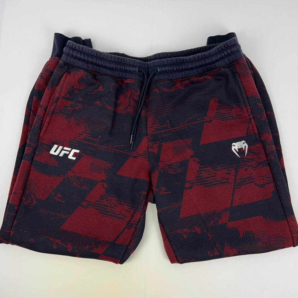 UFC Venum Sweatpants Joggers MMA Drawstring Pockets Red Navy Blue XL X-Large